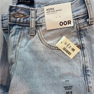 Aeropostale Light Blue High Rise Baggy Jeans